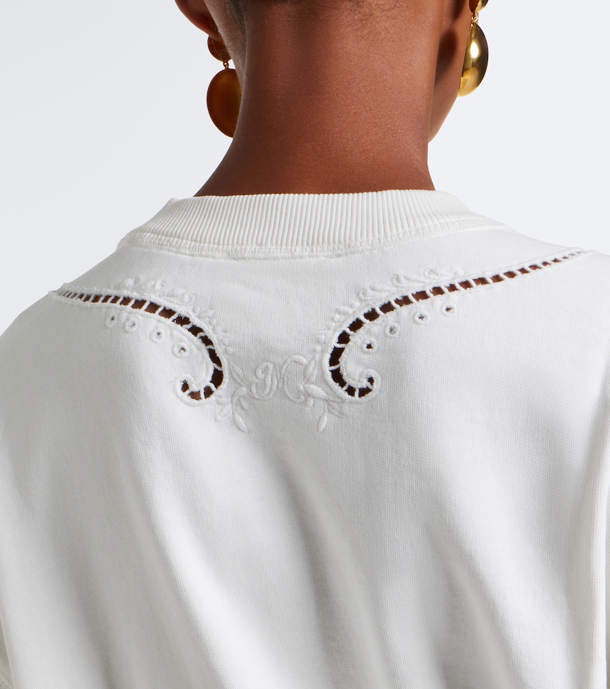 Vella Embroidered Cotton Sweatshirt