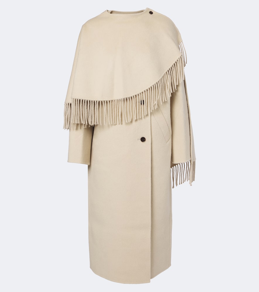 Róhe Cappotto in alpaca e lana con frange