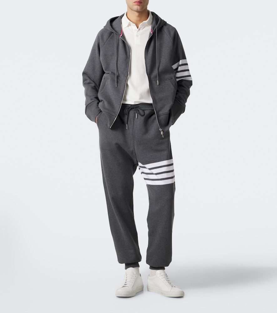 4-Bar Cotton Jersey Sweatpants