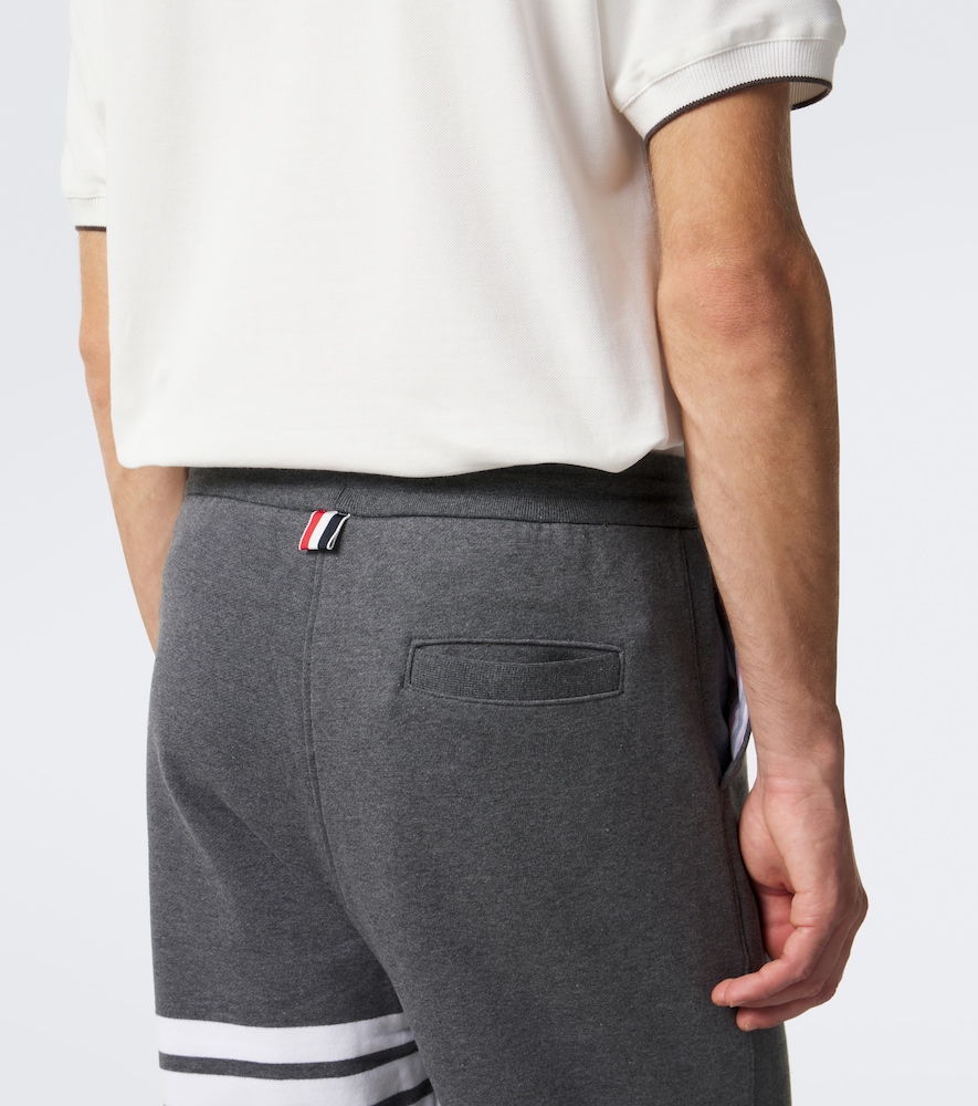 4-Bar Cotton Jersey Sweatpants