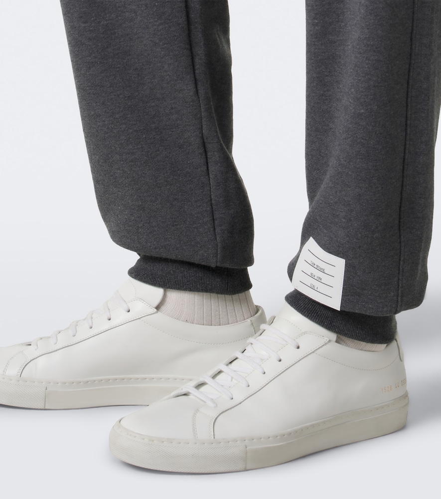 4-Bar Cotton Jersey Sweatpants
