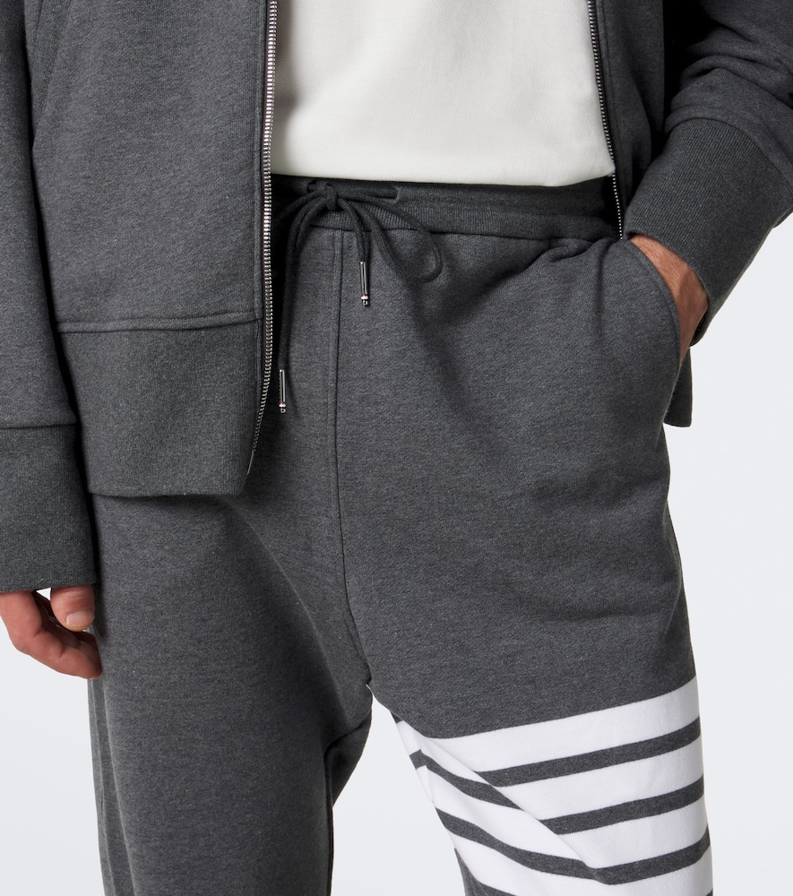 4-Bar Cotton Jersey Sweatpants
