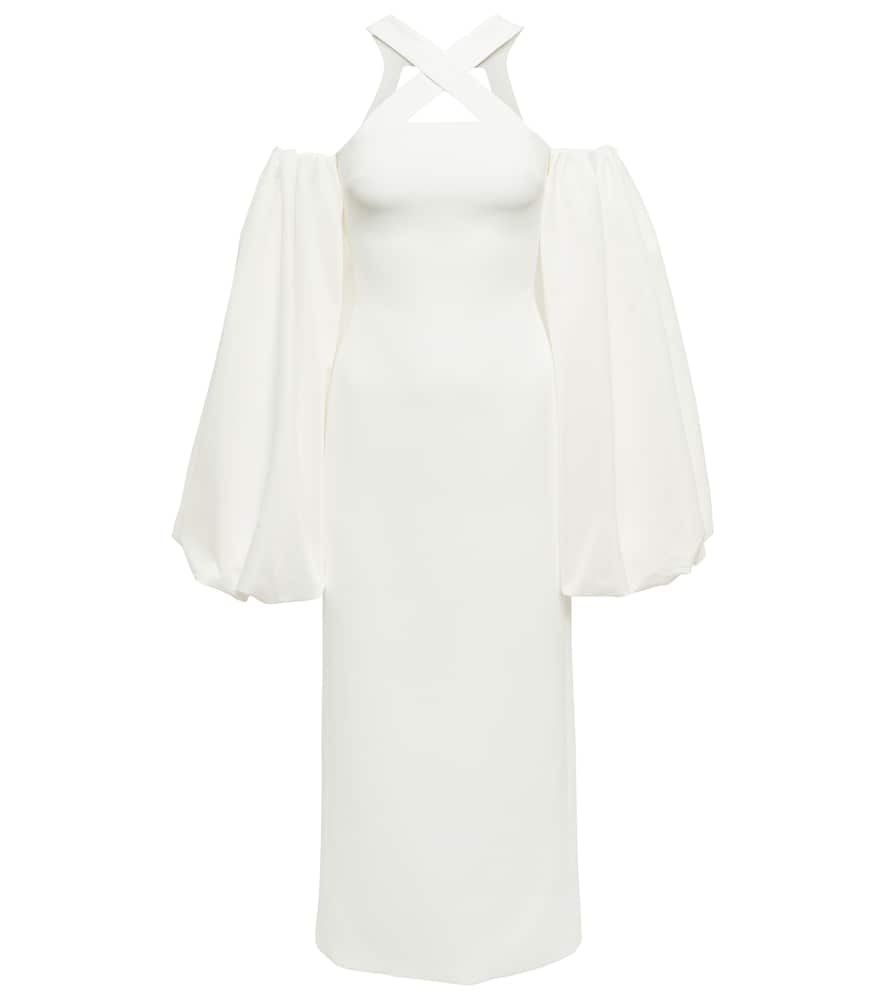David Koma Puff sleeve maxi dress