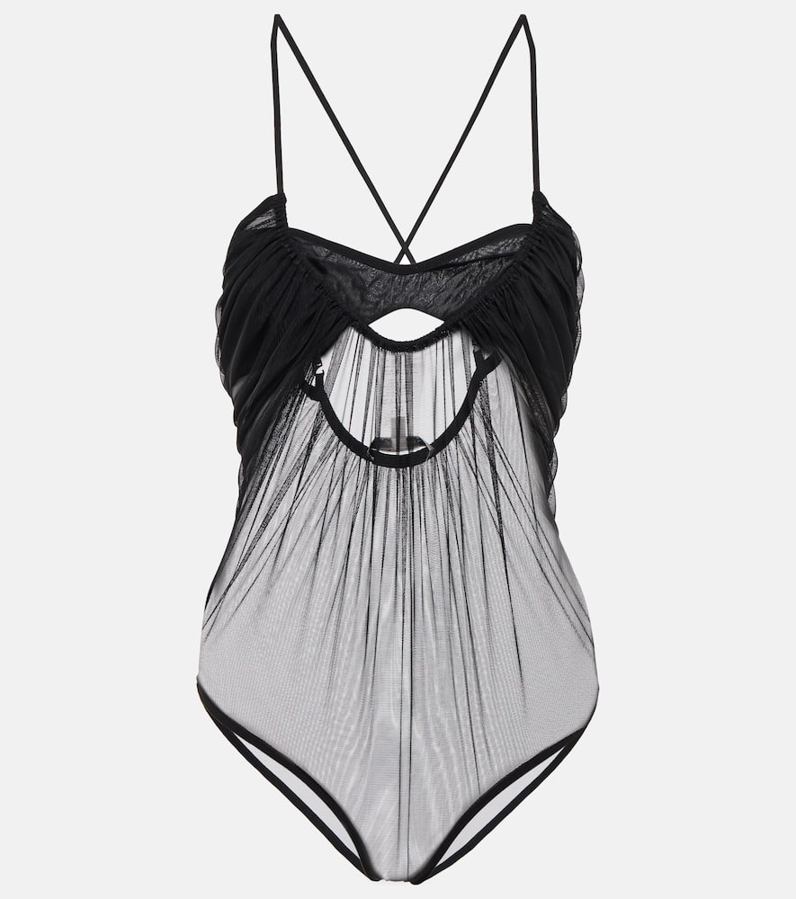 Nensi Dojaka Cutout tulle bodysuit