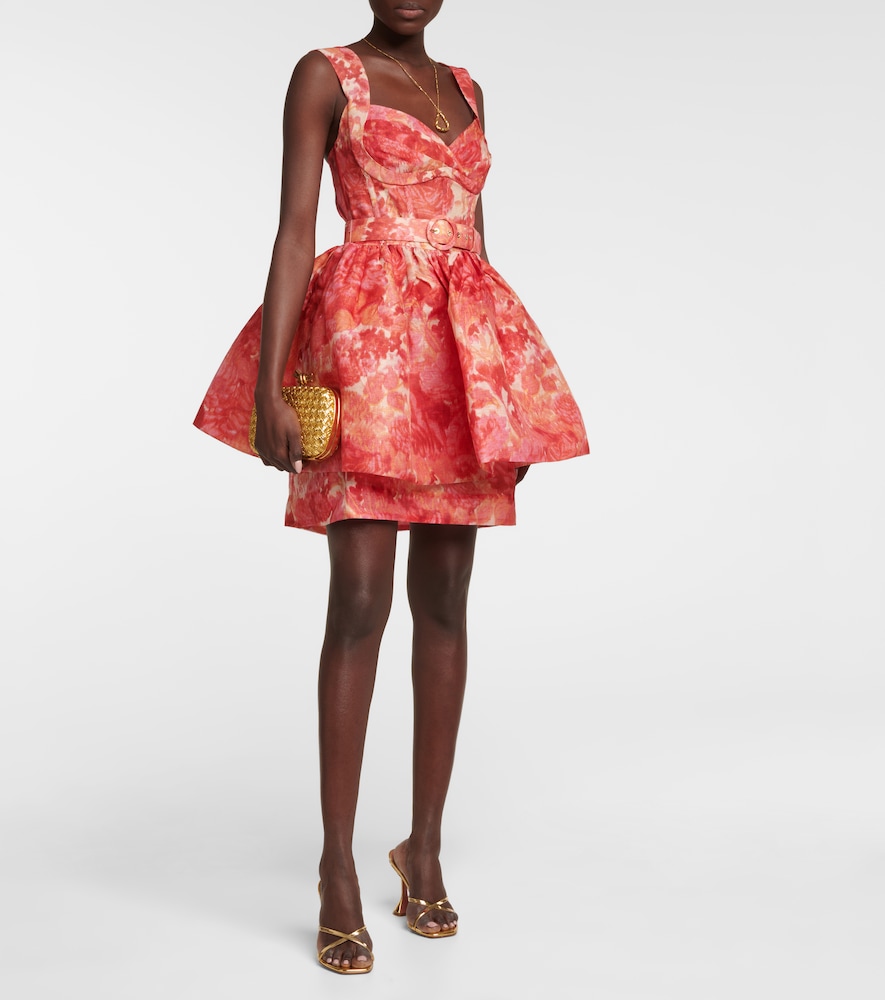  Zimmermann Zimmermann High Tide Linen And Silk Minidress 