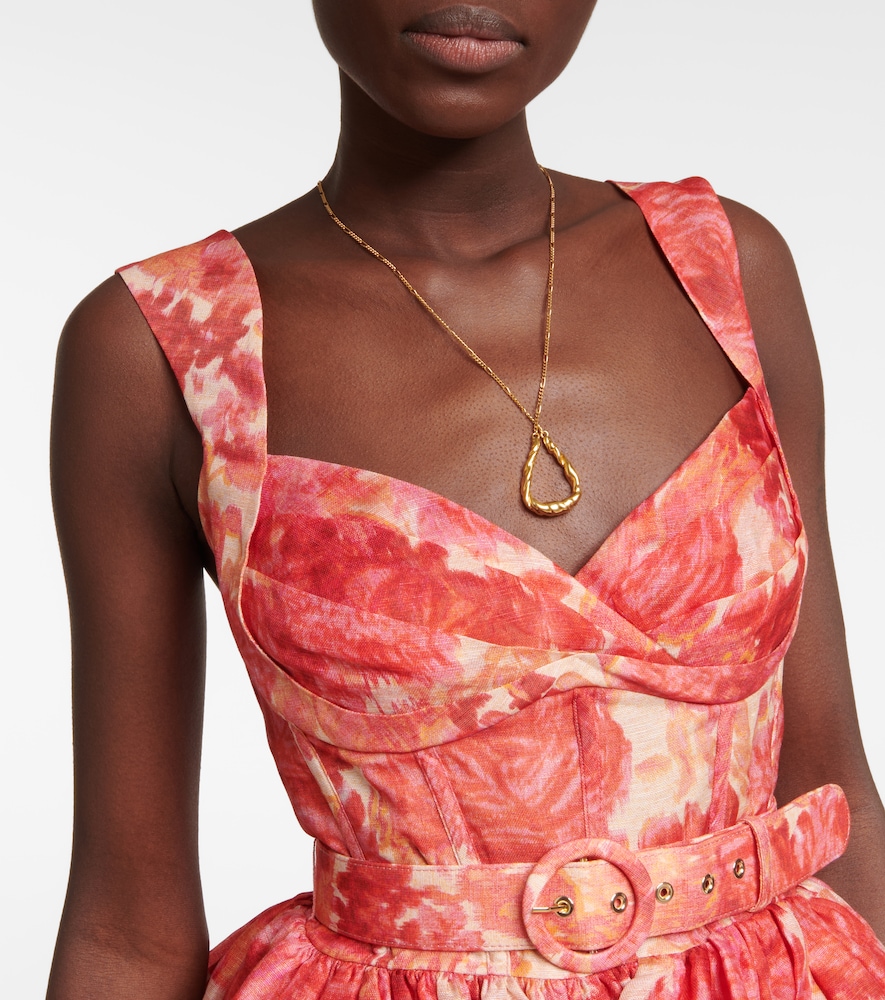  Zimmermann Zimmermann High Tide Linen And Silk Minidress 