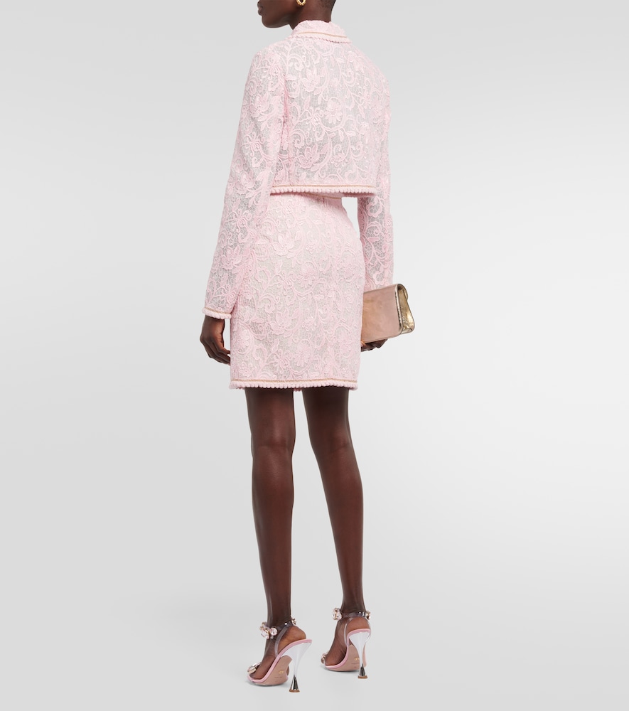  Giambattista Valli Giambattista Valli Cropped Lace Jacket 
