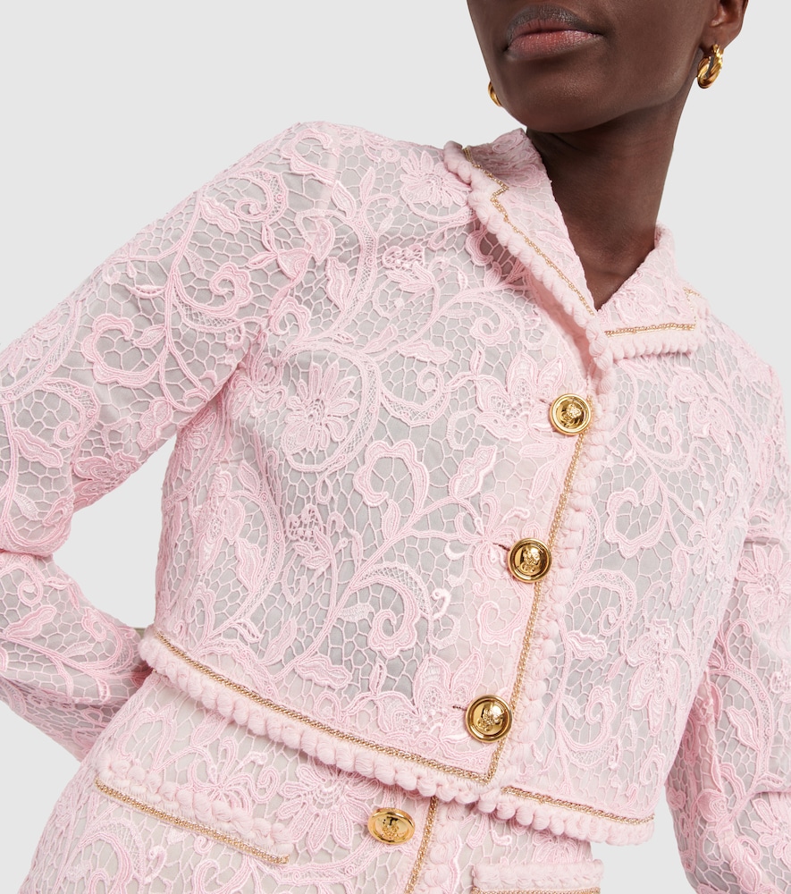  Giambattista Valli Giambattista Valli Cropped Lace Jacket 