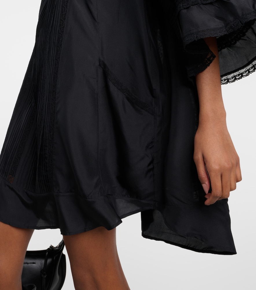  Isabel Marant Isabel Marant Zakae Ruffle-trimmed Silk Minidress 