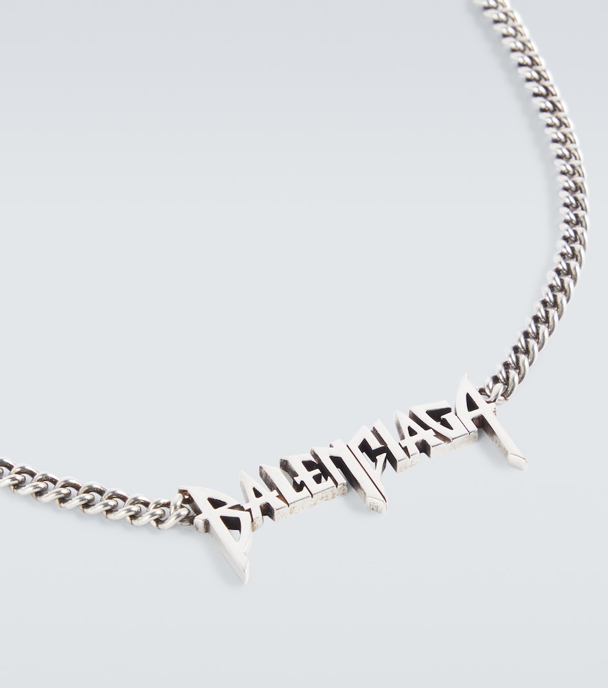  Balenciaga Balenciaga Logo Necklace 