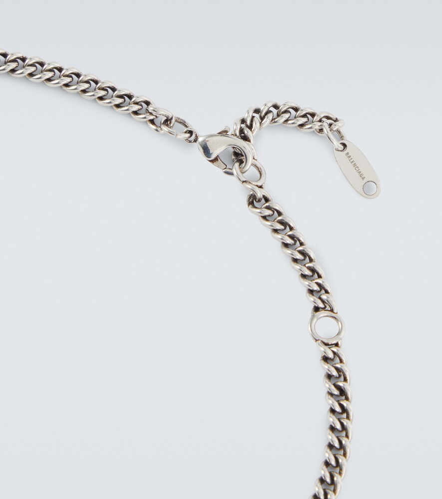  Balenciaga Balenciaga Logo Necklace 