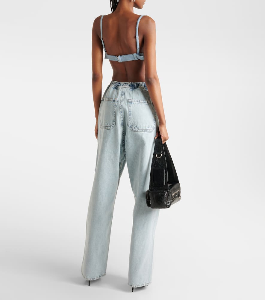 Shop Y/project Wide-leg Jeans In Blue