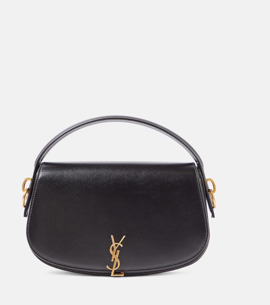 Saint Laurent Voltaire Mini Leather Shoulder Bag In Black