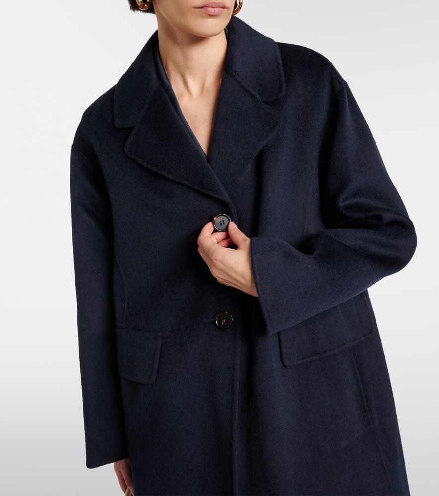 's Max Mara Virgin Wool Coat In Blue