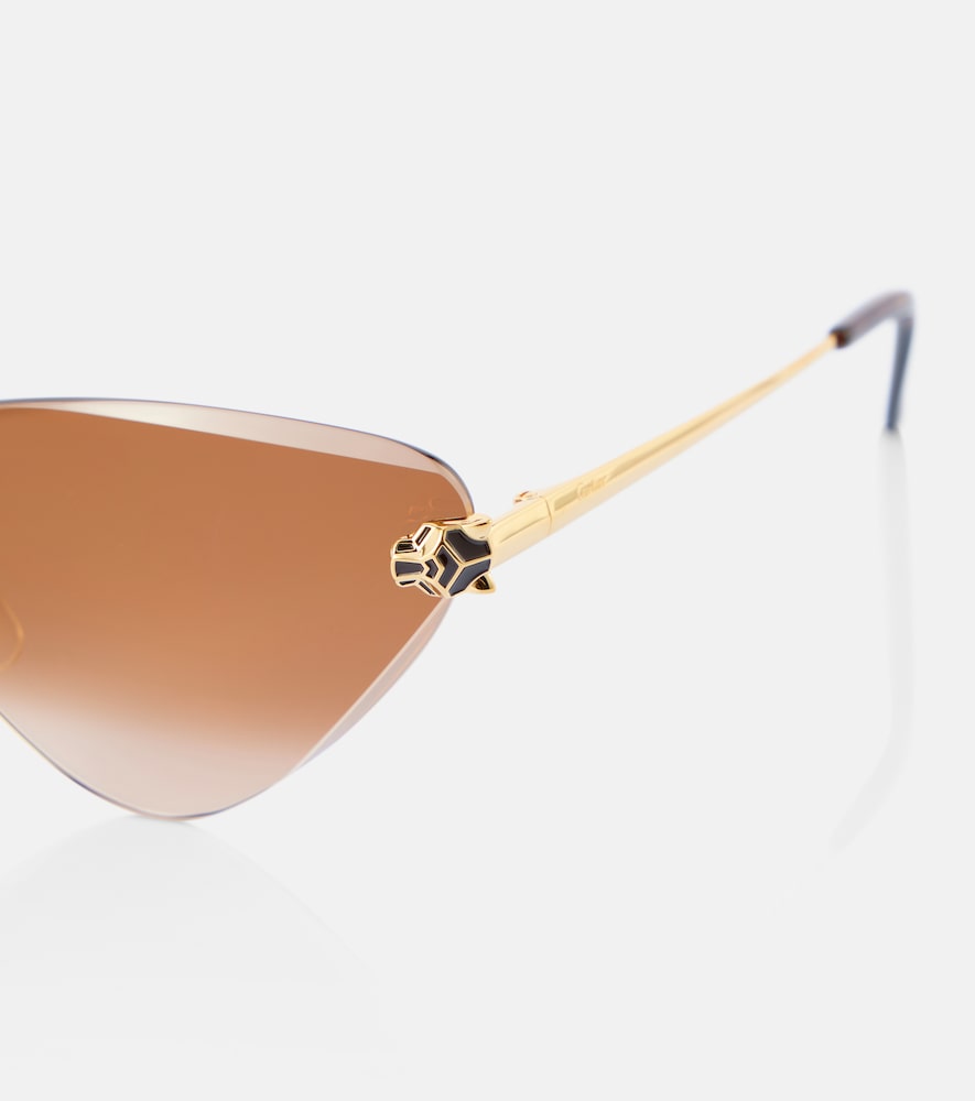  Cartier Eyewear Collection Cartier Eyewear Collection Panthere De Cartier Cat-eye Sunglasses 