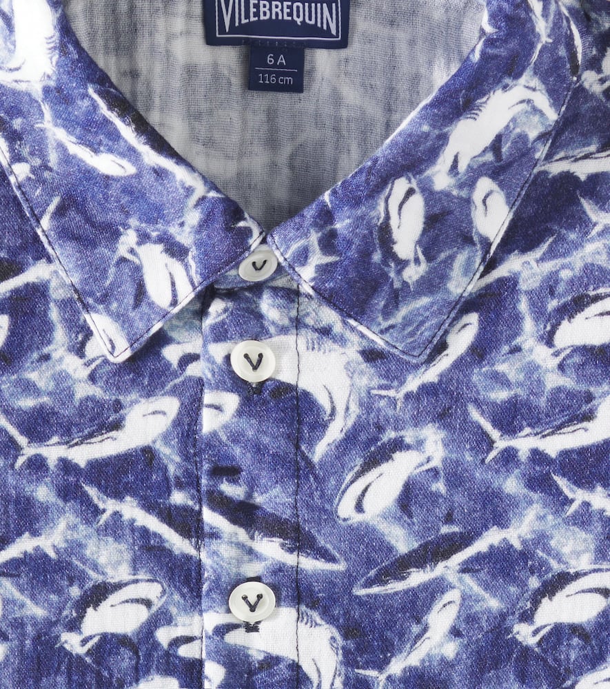 Vilebrequin Cotton Shirt In Blue