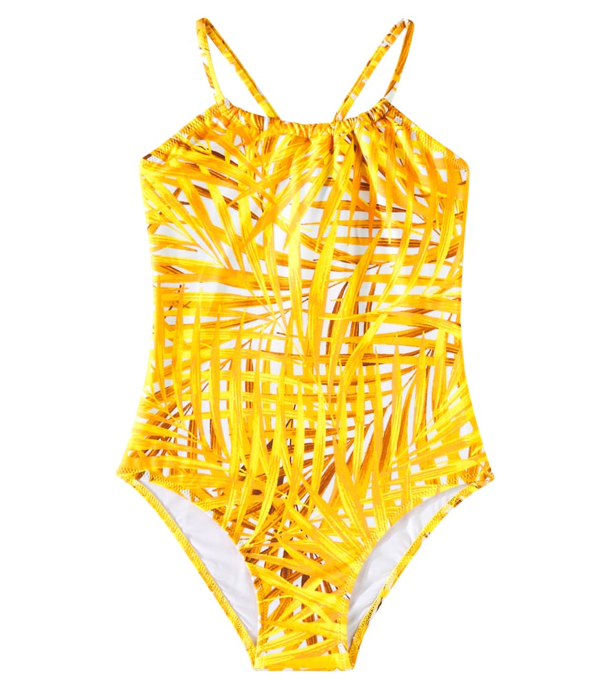 Vilebrequin Gazette Printed Swimsuit In Yellow
