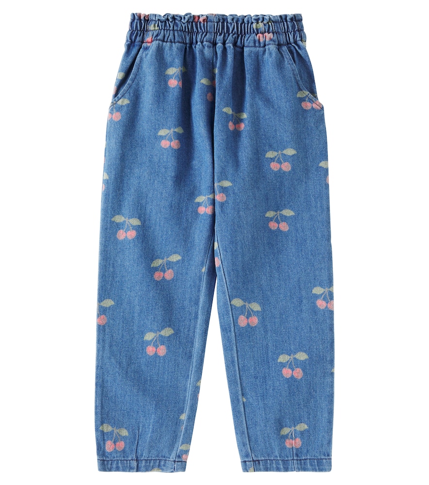 Konges Slojd Margot Frill Printed Jeans In Blue