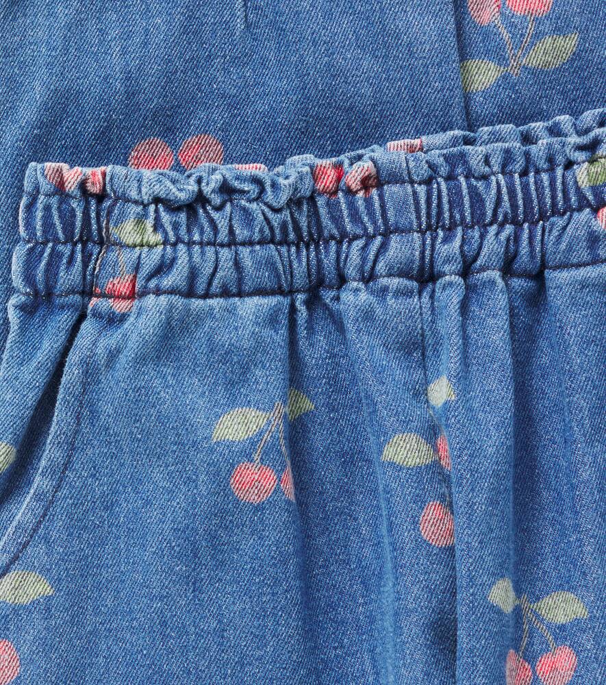 Konges Slojd Margot Frill Printed Jeans In Blue