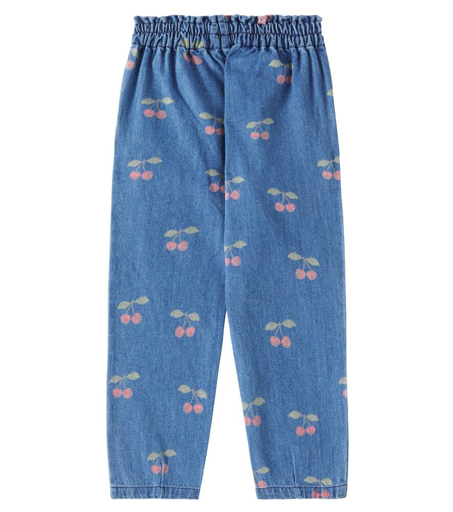 Konges Slojd Margot Frill Printed Jeans In Blue