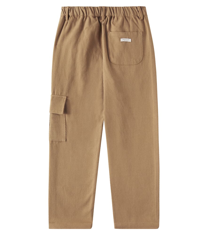 Donsje Theoule Cotton Cargo Pants In Milk Chocolate