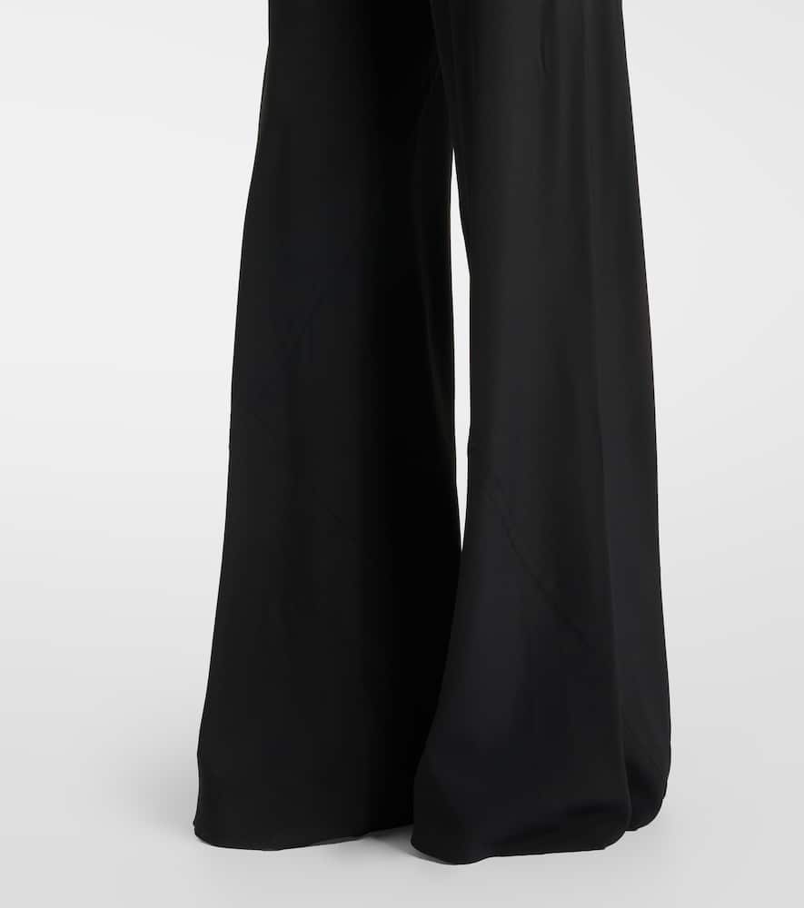 Rick Owens Drawstring Bias Trousers Featuring Pockets In Black