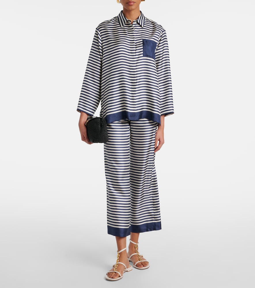 'S Max Mara Maya striped silk shirt