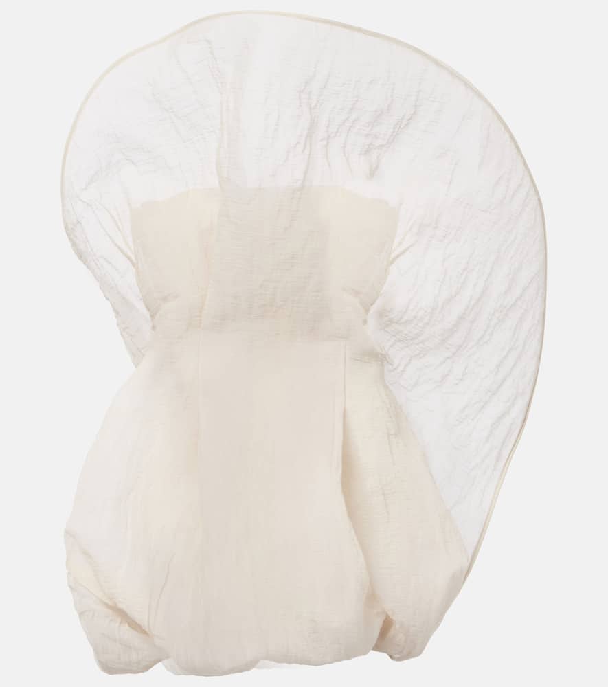 MAGDA BUTRYM COTTON AND SILK-BLEND ORGANZA MINIDRESS