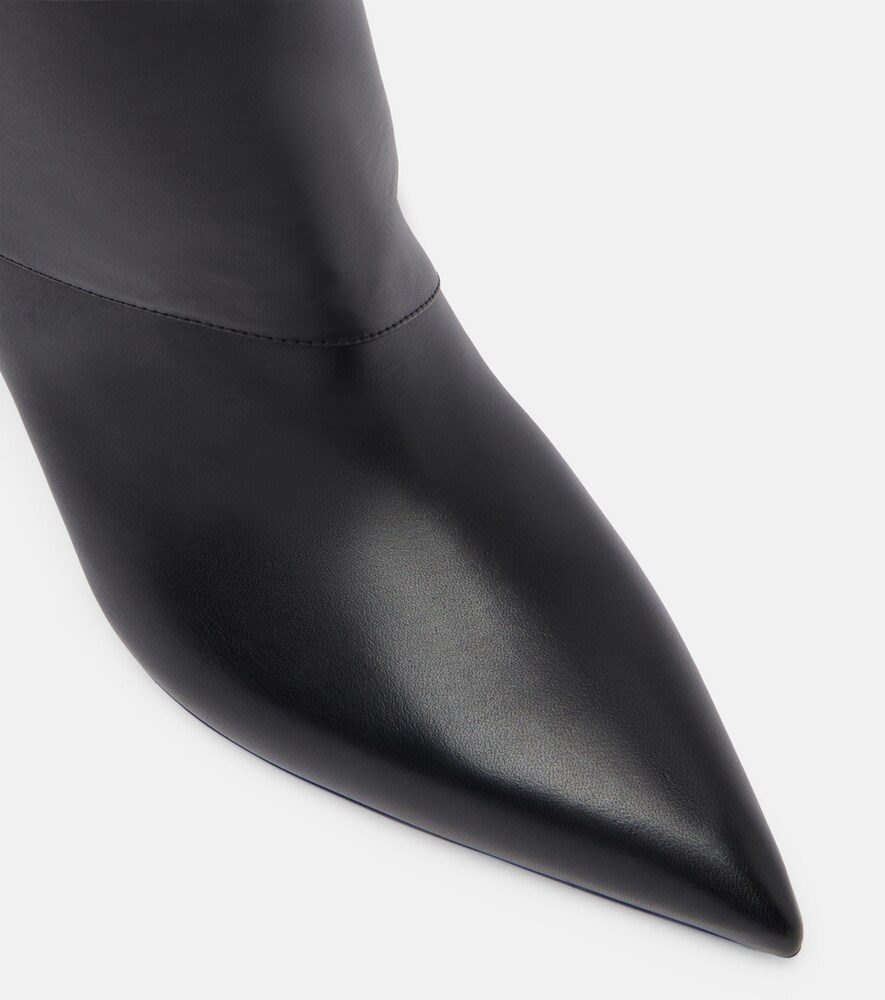  Balmain Balmain Twist 95 Leather Knee-high Boots 