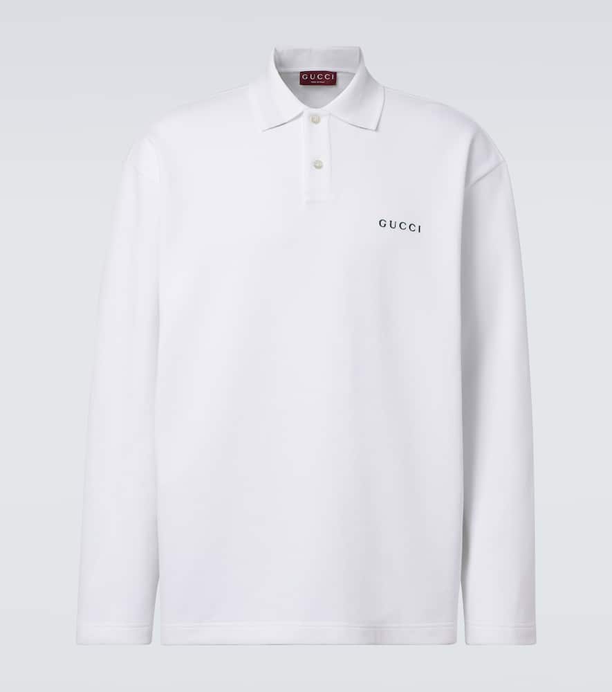 Logo cotton-blend piqué polo shirt