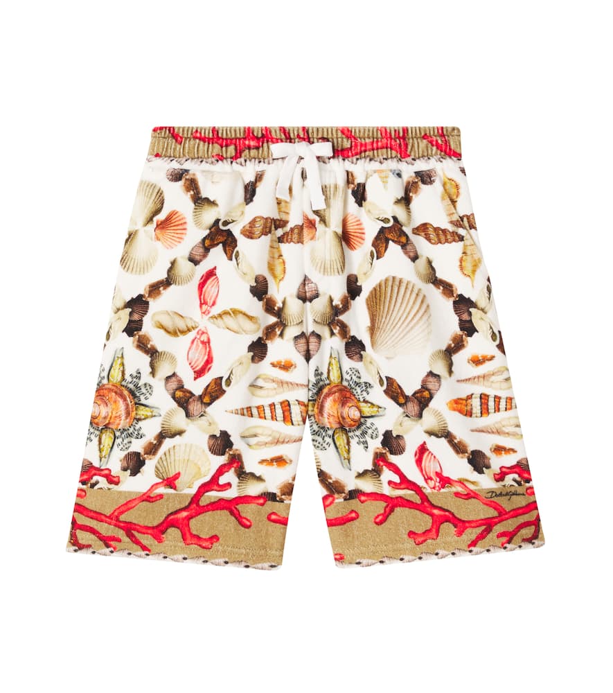 Dolce & Gabbana Coral-print Bermuda Shorts In Multi