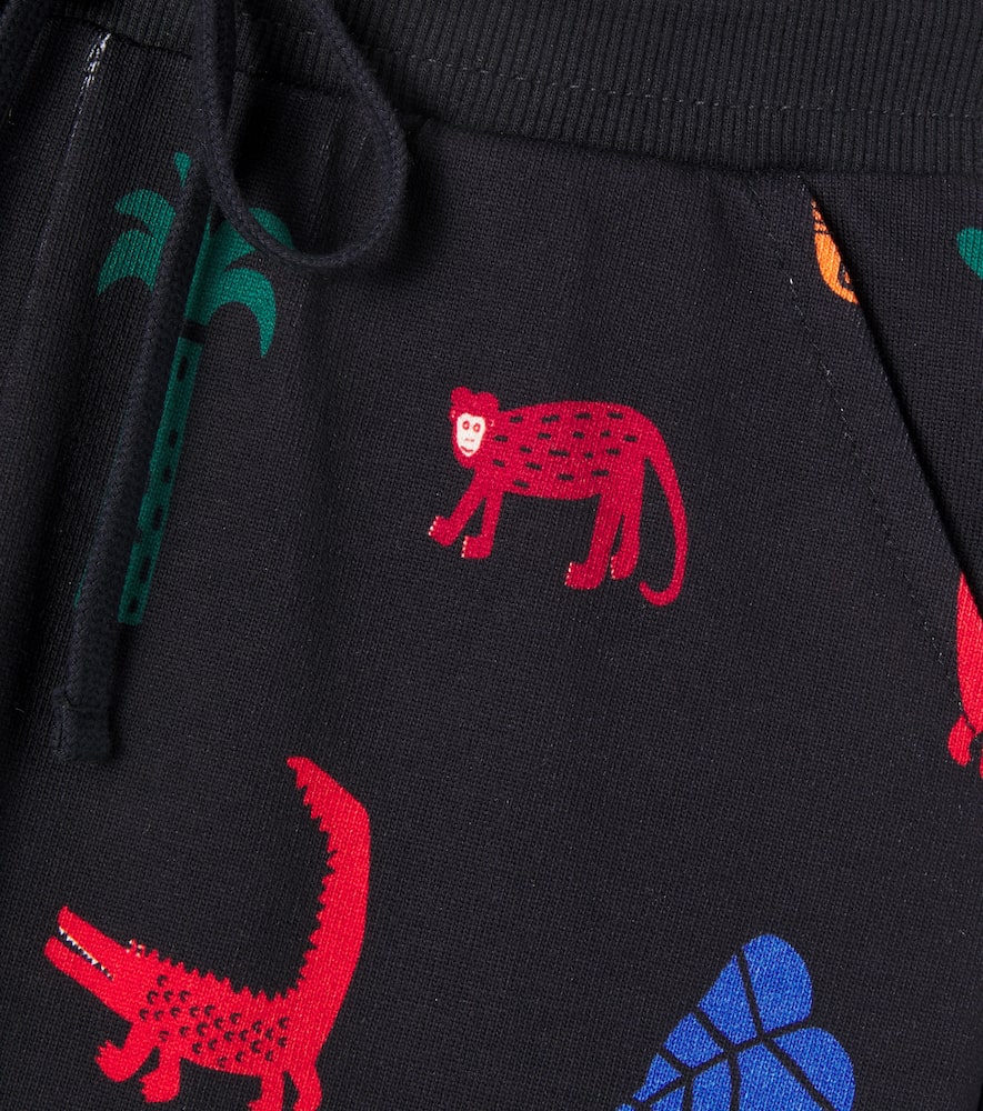 Fabula Fábula Bioma Cotton-blend Jersey Sweatpants In Black