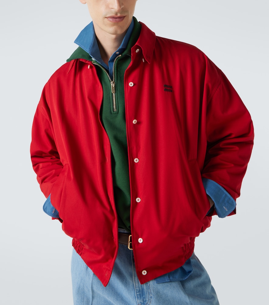 Miu Miu Miu Miu Cotton Poplin Blouson 