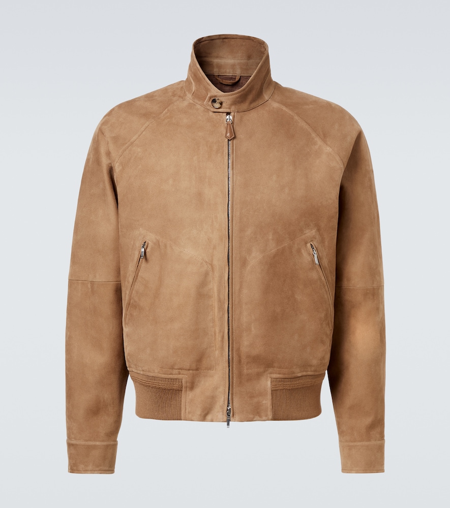 Loro Piana Novak suede bomber jacket