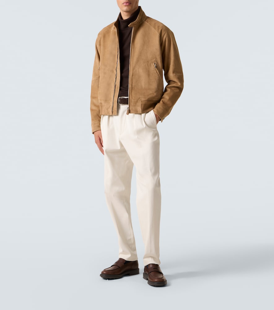  Loro Piana Loro Piana Bomberjacke Novak Aus Veloursleder 