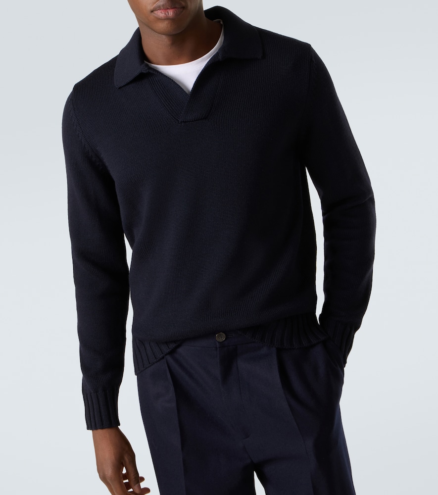  Thom Sweeney Thom Sweeney Wool Polo Sweater 