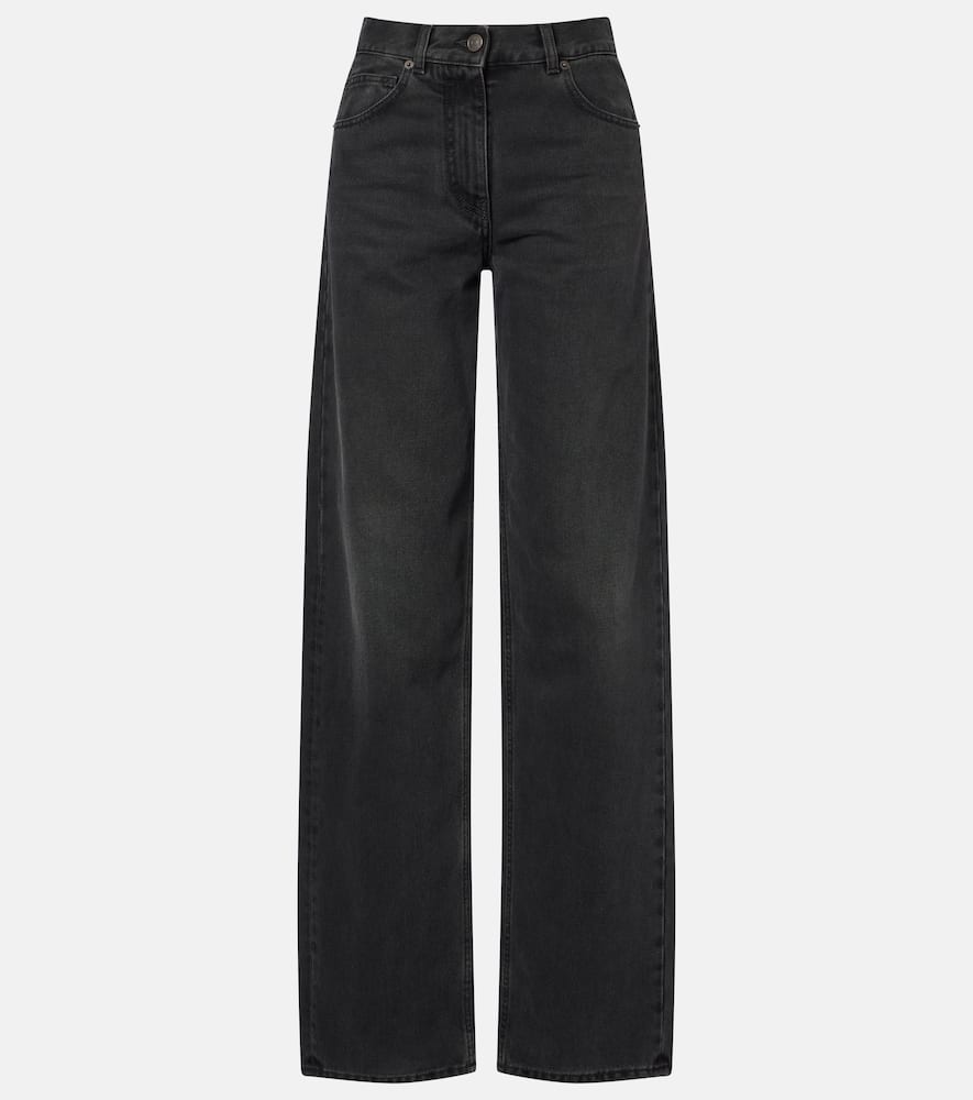 The Row Clair High-rise Straight Jeans In Black