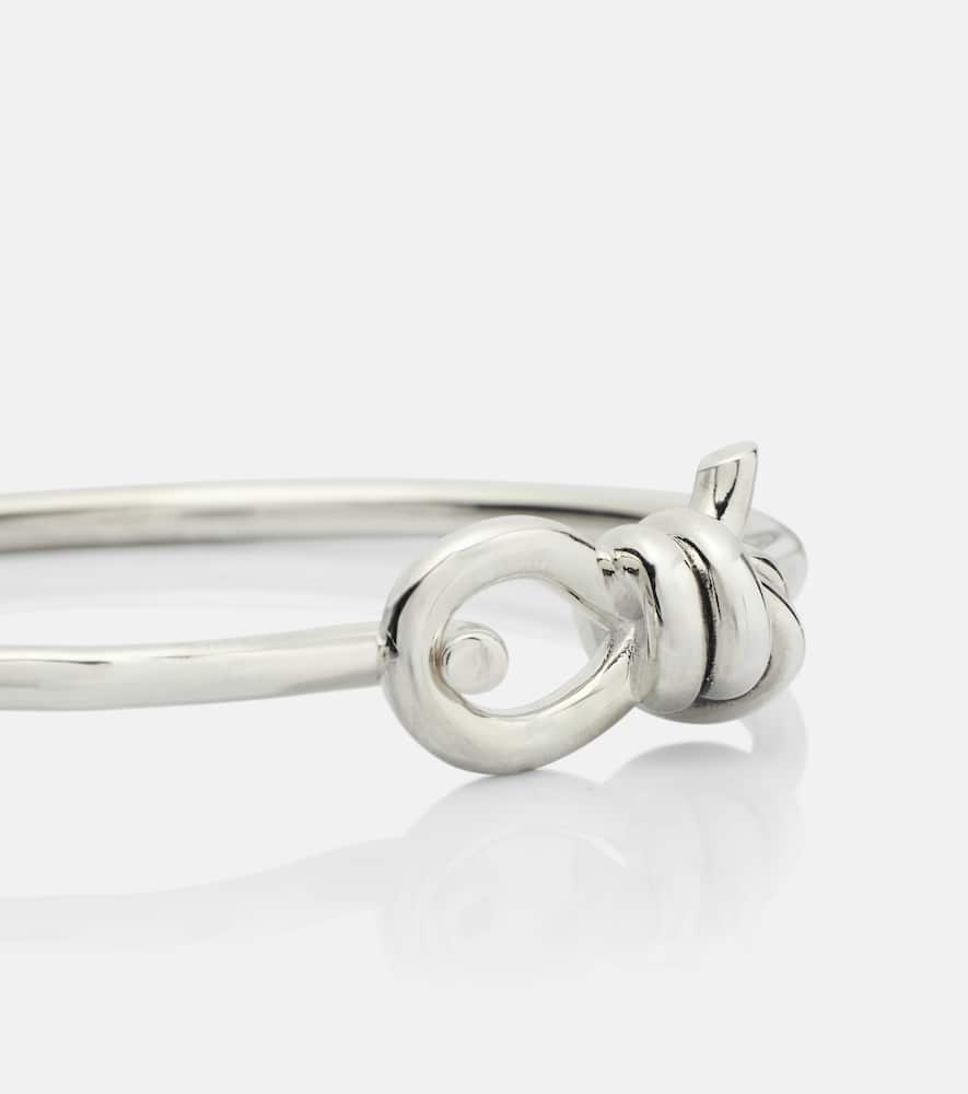 Bottega Veneta Knot Sterling Silver Bracelet In Silver
