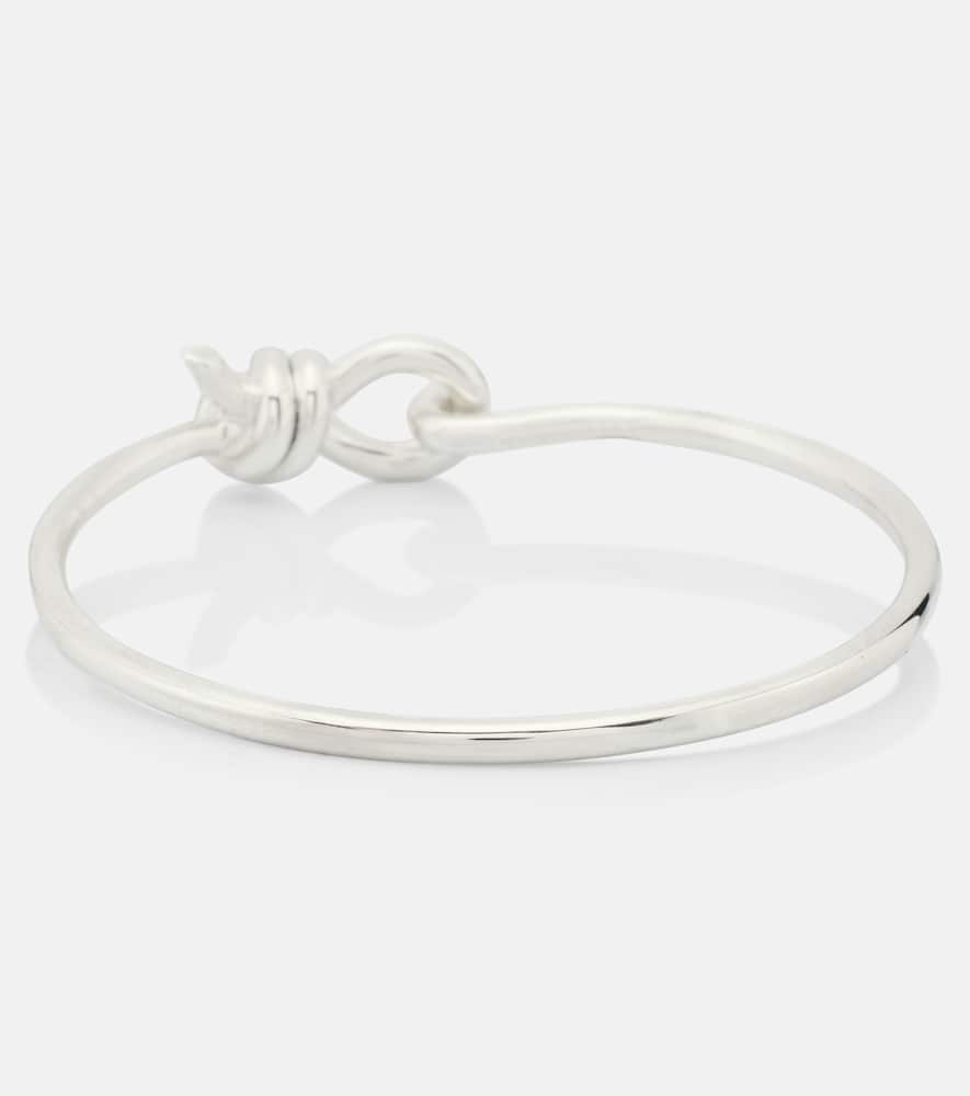 Bottega Veneta Knot Sterling Silver Bracelet In Silver