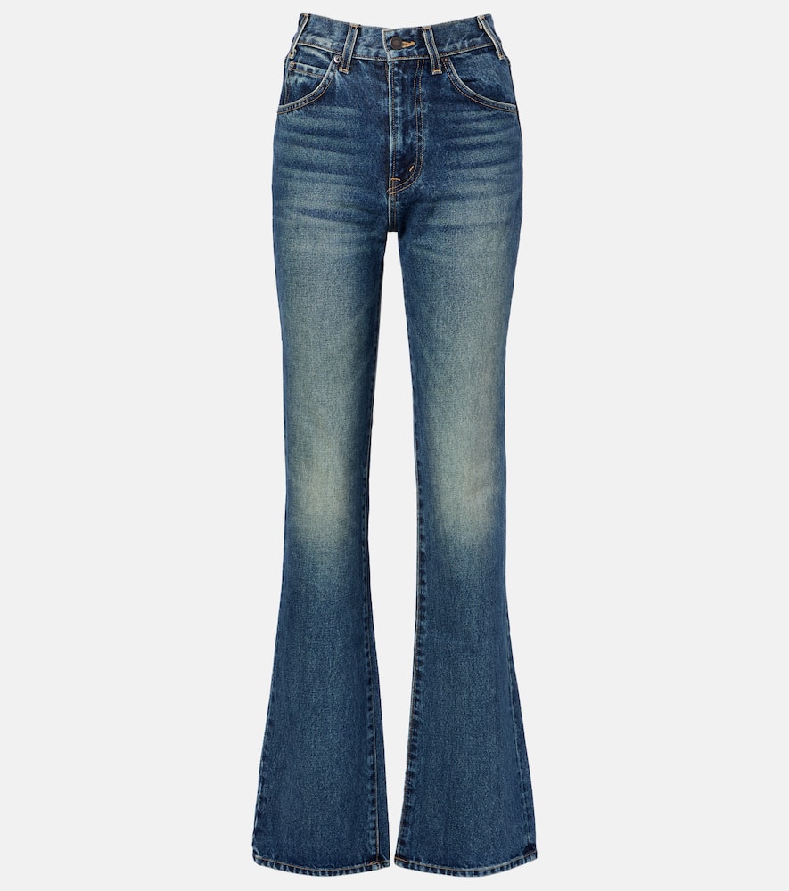 Nili Lotan Joan Mid-rise Straight Jeans In Blue