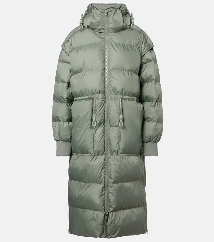 Adidas By Stella Mccartney Wattierter Mantel In Green
