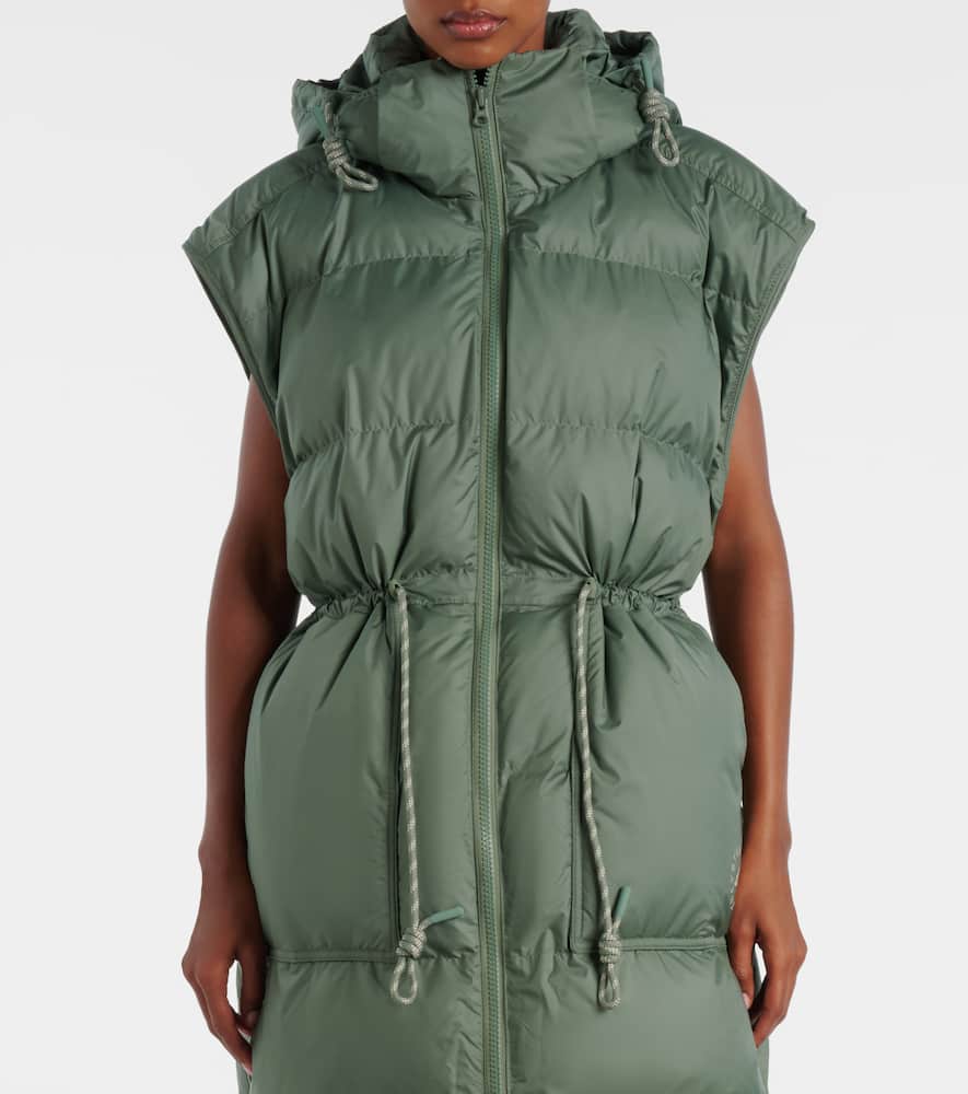 Adidas By Stella Mccartney Wattierter Mantel In Green