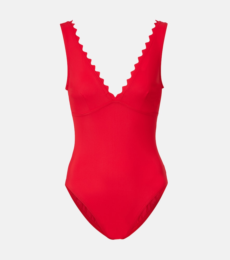 Karla Colletto Inés scalloped swimsuit