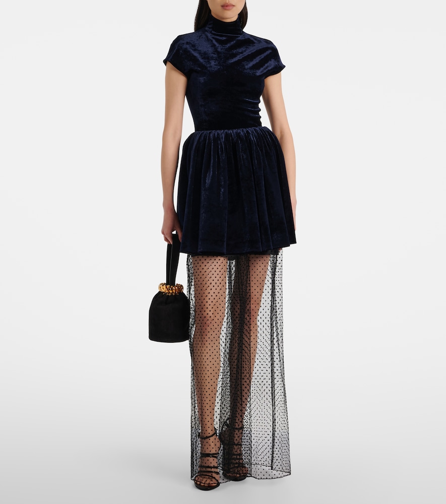  Alaia Alaia Velvet Minidress 