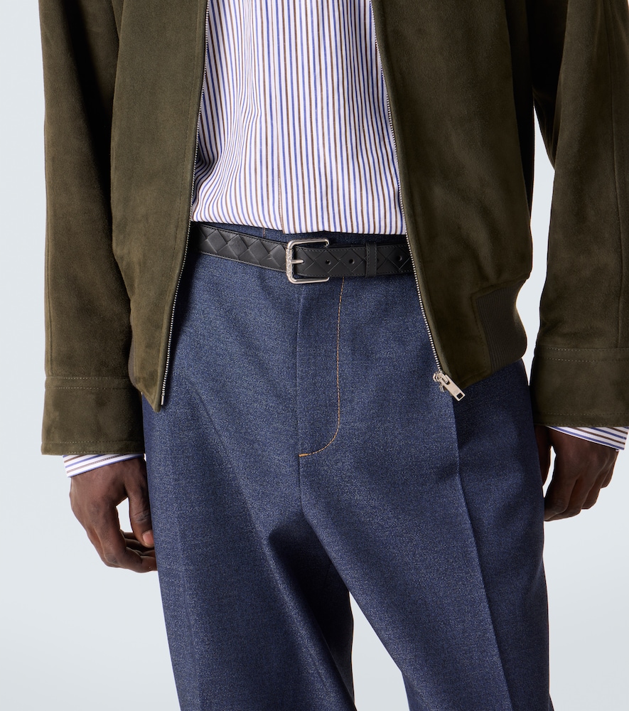  Bottega Veneta Bottega Veneta Gürtel Intrecciato Aus Leder 