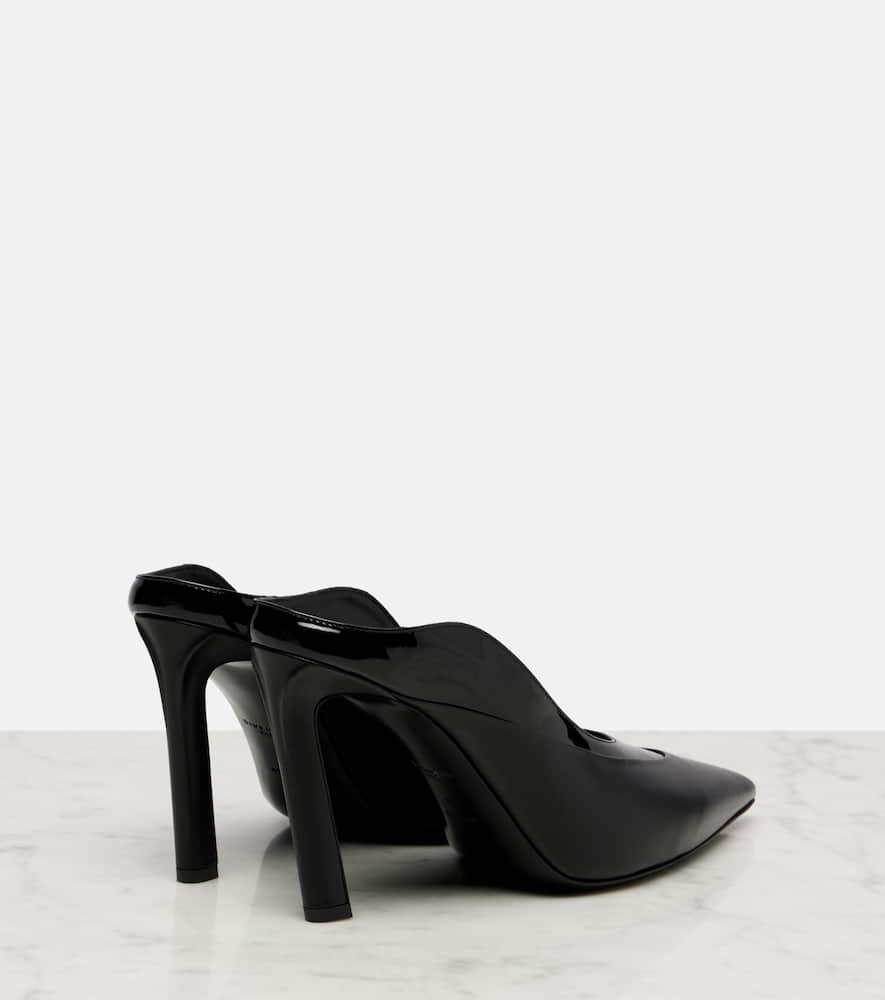 Givenchy Spiky Heeled Mules In Leather In Black