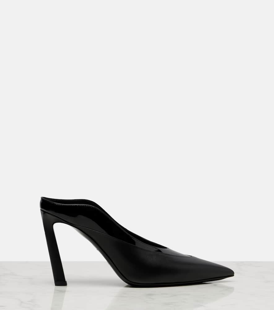 Givenchy Spiky Heeled Mules In Leather In Black