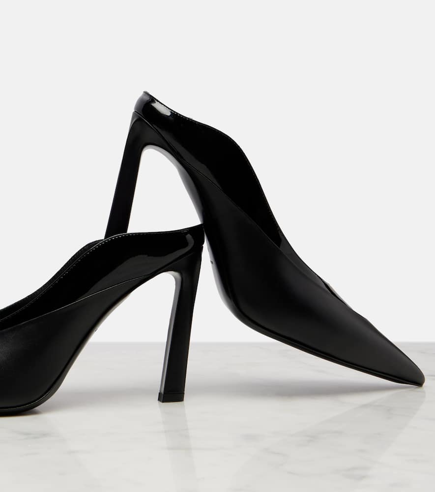 Givenchy Spiky Heeled Mules In Leather In Black