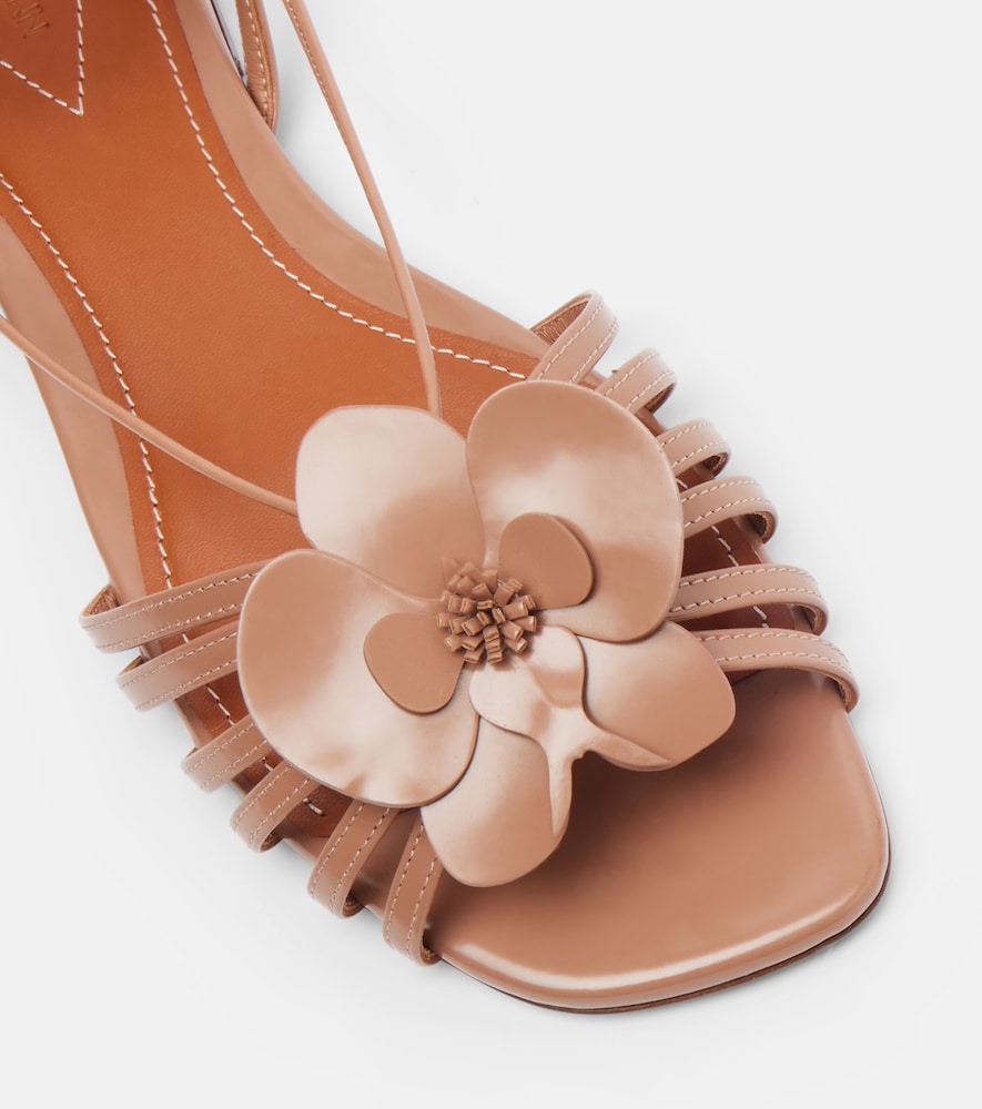  Zimmermann Zimmermann Orchid Floral-appliquã© Leather Sandals 