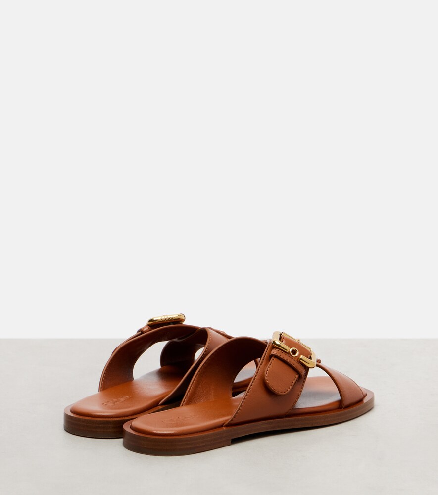  Chloe Chloe Nil Leather Slides 
